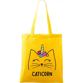 Caticorn - Taška bavlněná - 42 x 38 cm ( Žlutá )