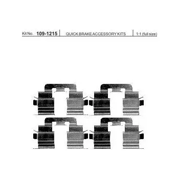 Brzdová destička Sada příslušenství brzdových destiček QUICK BRAKE