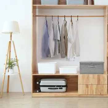 Úložný box Úložný box textil 50 x 30 x 25 cm šedý