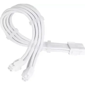 SilverStone Kabel EPS 8-Pin na 2x EPS/ATX 4+4-Pin 300mm - bílá (SST-PP07E-EPS8W-V2)