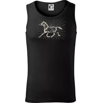 Pánské termoprádlo Kůň a paprsky - Tílko pánské Core - L ( Černá )