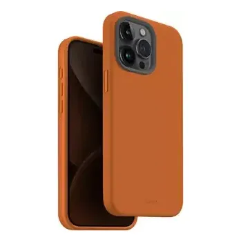 Pouzdro na mobilní telefon Uniq Lino Hue MagClick ochranný kryt na Apple iPhone 15 Pro Max Sunset (oranžová) (8886463685754)