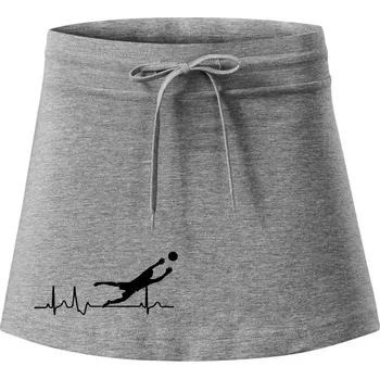 Dámská sukně Ekg fotbal brankář - Sportovní sukně - two in one - XL ( Tmavě šedý melír )