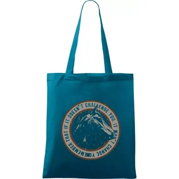 Horse challenge - Taška bavlněná - 42 x 38 cm ( Petrolejová )