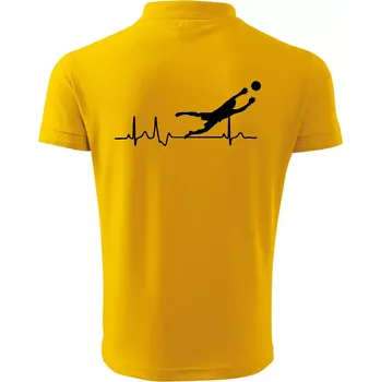 Pánská košile Ekg fotbal brankář - Polokošile pánská Pique Polo 203 - S ( Žlutá )