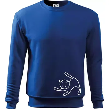Chlapecké tričko Kočka si hraje - Mikina Essential dětská - 146 cm/10 let ( Královská modrá )