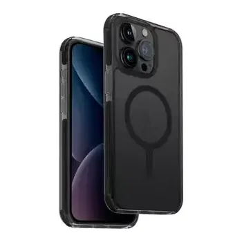 Pouzdro na mobilní telefon Uniq Combat MagClick ochranný kryt na Apple iPhone 15 Pro Max Carbon (černá) (8886463685679)