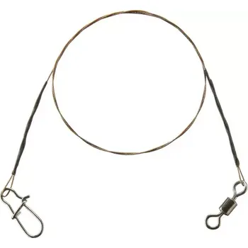 Cormoran Lanko 1x7 Wire Leader Swivel and Snap Hook 12kg 70cm 2ks (75-25120)