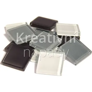 Mozaiková sada Skleněná mozaika S19 šedý mix 20x20mm, 200g - 560101059