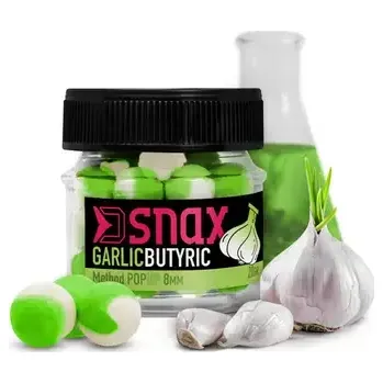 Boilies Delphin Pop-Up D SNAX POP Česnek-Butyric 20g 8mm (101002197)