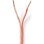 Nedis Repro kabel 2x 2.50 mm2 transparentní (CABR2500TR1000)