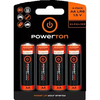 Článková baterie Powerton Alkalická Baterie AA 1.5V 40ks (AB008WPAAABB)