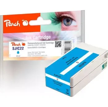 Počítač Peach remanufactured cartridge pro ColorWorks C3500 modrá (320454)
