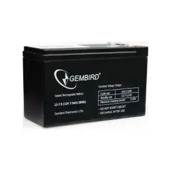 Záložní baterie Gembird Baterie 12V/7.5AH (BAT-12V7.5AH)