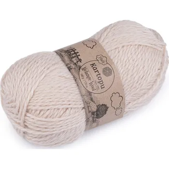 Příze Pletací příze Melange Wool 100 g, barva 3 (855) béžová světlá