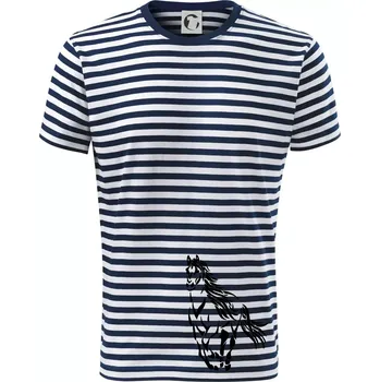 Kůň běžící - Triko na vodu - S ( Prouhovaná )