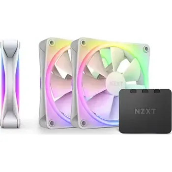 PC ventilátor NZXT F120 RGB DUO 3ks bílá (RF-D12TF-W1)