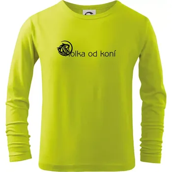 Dětská móda Holka od koní - Triko dětské Long Sleeve - 104-110cm / 3-4 roky ( Limetková )