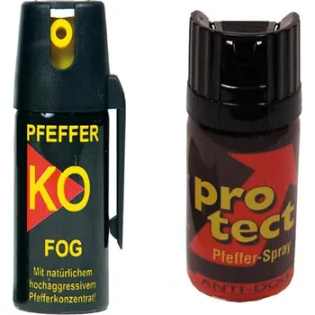 Sebeobrana Pepřový sprej KO FOG 50 ml + pepřový sprej Protect - 15ml