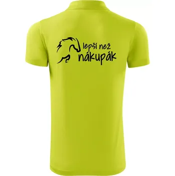 Pánská košile Lepší než nákupák - Polokošile Victory sportovní (dresovina) - 3XL ( Limetková )