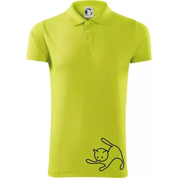 Pánská košile Kočka si hraje - Polokošile Victory sportovní (dresovina) - 3XL ( Limetková )