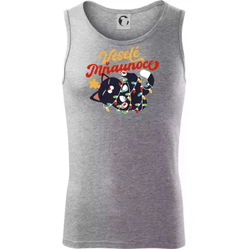 Veselé Mňaunoce - Tílko pánské Core - XL ( Tmavě šedý melír )