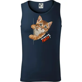 Řekl někdo slovo party - Tílko pánské Core - XL ( Námořní modrá (velmi tmavá - téměř černá) )