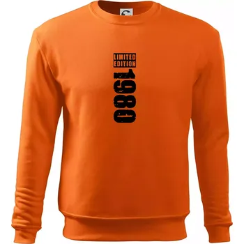 Pánská mikina Limited edition 1980 pruh - Mikina Essential pánská - S ( Oranžová )