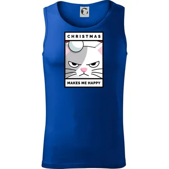 Christmas makes me happy - Tílko pánské Core - L ( Královská modrá )