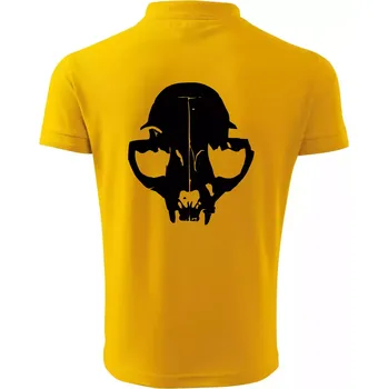 Pánská košile Kočka - Cat skull - Polokošile pánská Pique Polo 203 - XL ( Žlutá )