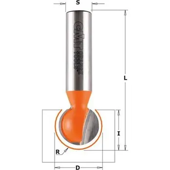Fréza IGM CMT C968 Drážkovací kulová fréza - R7,94 D15,88x14,2 L60,3 S=8mm, C96815811