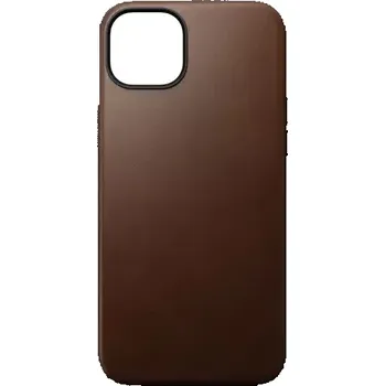 Pouzdro na mobilní telefon Nomad Modern Leather Case kožený kryt pro Apple iPhone 15 Plus hnědá (NM01610885)
