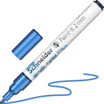 Akrylový popisovač SCHNEIDER Paint-It 2mm, metalický modrý