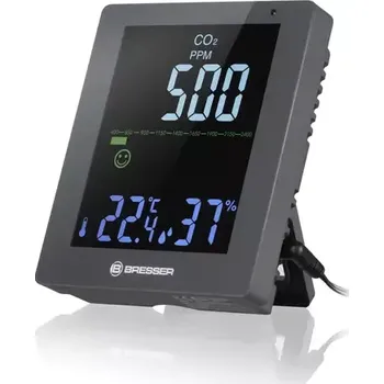 Bresser CO2 měřič kvality vzduchu šedá (7004020QT5000)