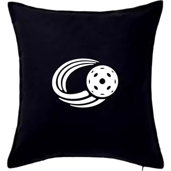 Polštář Florbal míček - Polštář 50x50 - 50x50 - Pouze potah ( Černá )