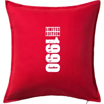 Polštář Limited edition 1990 pruh - Polštář 50x50 - 50x50 - Pouze potah ( Červená )