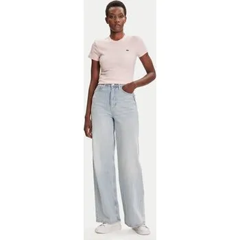 Pánské tričko Lacoste T-Shirt TF5538 Růžová Slim Fit 36