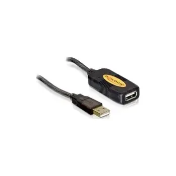 Kabel do PC DeLock USB 2.0 kabel, prodlužující A-A samec/samice 10m, aktivní (82446)