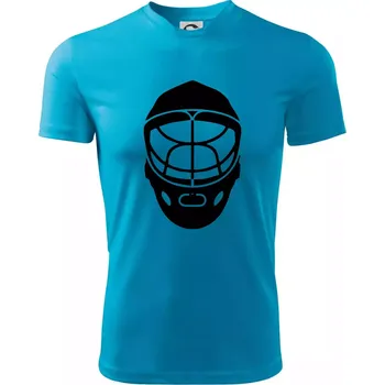 Chlapecké oblečení Florbal maska - Dětské triko sportovní (dresovina) - 134 cm/8 let ( Světlý tyrkys )