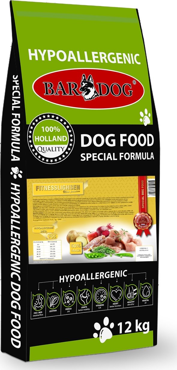 BARDOG FITNESSLIGHSEN - lisované krmivo 12 kg