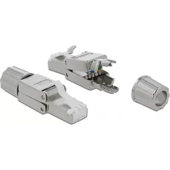 Síťový konektor Delock RJ45 samec Cat.6 STP bez použití nástrojů (86476)