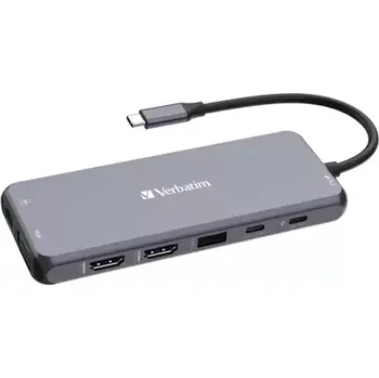 Notebook Verbatim Multiport Hub CMH-14 USB-C šedá (32154)
