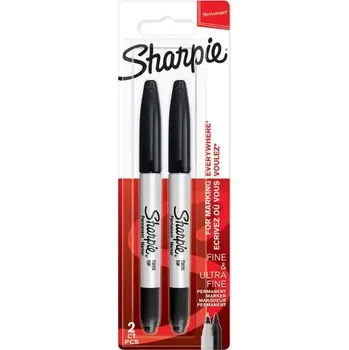 Sharpie Twin Tip Popisovač 2ks Černý (1986454)