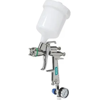 Stříkací pistole BOW Nízkotlaká stříkací pistole HVLP-2 PRO, v kufru s regulátorem tlaku, třemi filtry, tryskou 1,5 mm, 2101740
