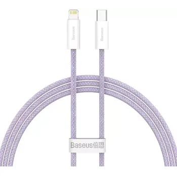 Datový kabel Baseus CALD000005 Kabel USB-C (M) - Lightning (M) 1 m fialová (CALD000005)