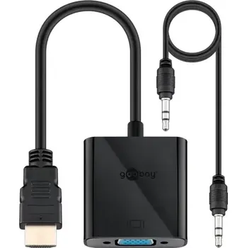 Video redukce Goobay 68793 adaptér HDMI na VGA černá (4040849687938)