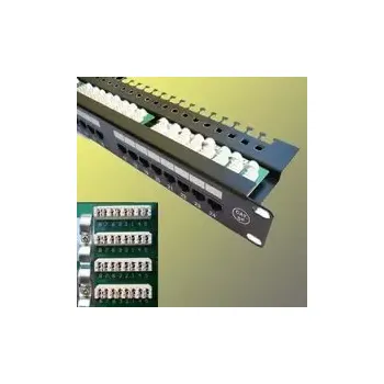 Patch panel UTP Patch panel 24 port Cat.5E Black L type (4002)