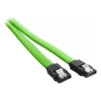 Kabel do PC CableMod ModMesh SATA 3 Kabel 30cm - zelená (CM-CAB-SATA-N30KLG-R)