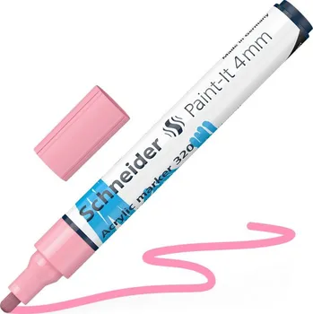 Akrylový popisovač SCHNEIDER Paint-It 4mm, pastelový růžový