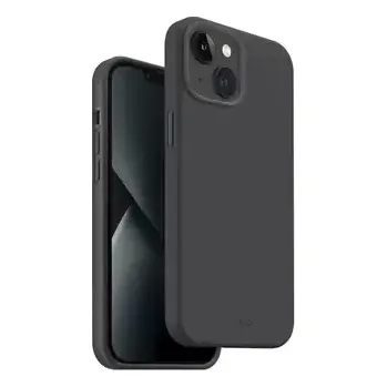 Pouzdro na mobilní telefon Uniq Hybrid Lino Hue Magclick Charging zadní kryt pro Apple iPhone 14 Plus - CHARCOAL (šedá) (8886463681602)